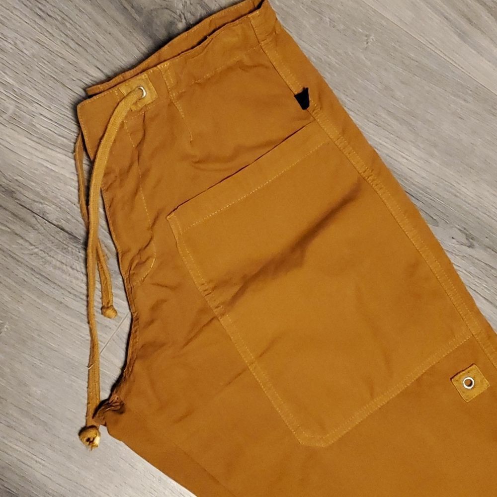 GUC Rusty Cotton Drawstring Blue Dot Vintage Utility Capris